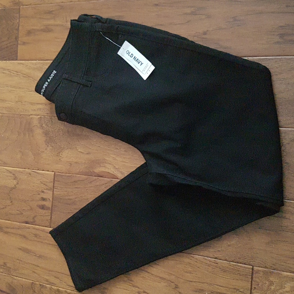 Old Navy Mid-Rise Super Skinny Black Jeans Women's Size 12